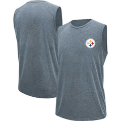 Pittsburgh Steelers MSX by Michael Strahan Warm Up Sleeveless T-Shirt - Gray online