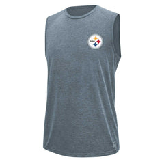 Pittsburgh Steelers MSX by Michael Strahan Warm Up Sleeveless T-Shirt - Gray online