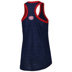 Montreal Canadiens G-III 4Her by Carl Banks Women's First Base Racerback Scoop Neck Tank Top Navy