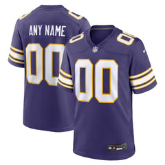 Minnesota Vikings Classic Custom Game Jersey - Purple | Nike for sale