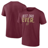 Cleveland Cavaliers Best Dad Ever Logo T-Shirt sale - Wine online