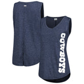Dallas Cowboys Women's Cades Cape Omni-Wick Tri-Blend Tank Top - Navy on sale
