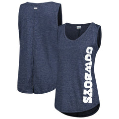 Dallas Cowboys Women's Cades Cape Omni-Wick Tri-Blend Tank Top - Navy on sale