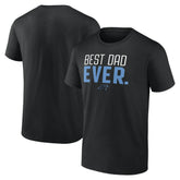 Carolina Panthers Best Dad Ever Team T-Shirt - Black cheap