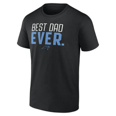 Carolina Panthers Best Dad Ever Team T-Shirt - Black cheap