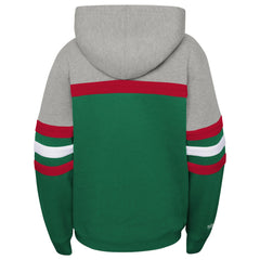 Milwaukee Bucks Youth Hardwood Classics Head Coach Pullover Hoodie - Green/Heather Gray | Mitchell & Ness sale