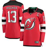 Nico Hischier New Jersey Devils Fanatics Women's Captain Patch Home Breakaway Jersey Red
