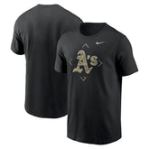 Athletics Camo Logo T-Shirt - Black | Nike