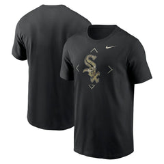 Chicago White Sox Camo Logo T-Shirt - Black | Nike