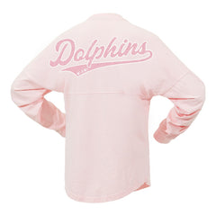 Miami Dolphins Women's Millennial Spirit Jersey T-Shirt - Pink online