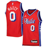 Tyrese Maxey Philadelphia 76ers Jordan Brand Youth Swingman Jersey - Statement Edition - Red on sale