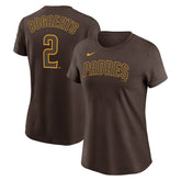 Xander Bogaerts San Diego Padres Women's Name & Number T-Shirt - Brown | Nike