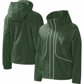 Milwaukee Bucks G-III 4Her by Carl Banks Women's Last Shot Full-Zip Hoodie - Hunter Green shop