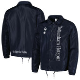 Tottenham Hotspur Coaches Full-Snap Jacket - Navy shop