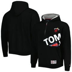 Miami Heat Tommy Jeans Bernard Half-Zip Hoodie - Black sale