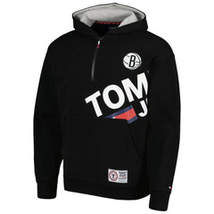Brooklyn Nets Tommy Jeans Bernard Half-Zip Hoodie - Black online