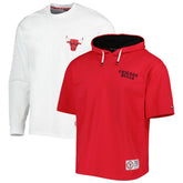Chicago Bulls Tommy Jeans Matthew 2-In-1 T-Shirt & Hoodie Combo Set - Red/White sale