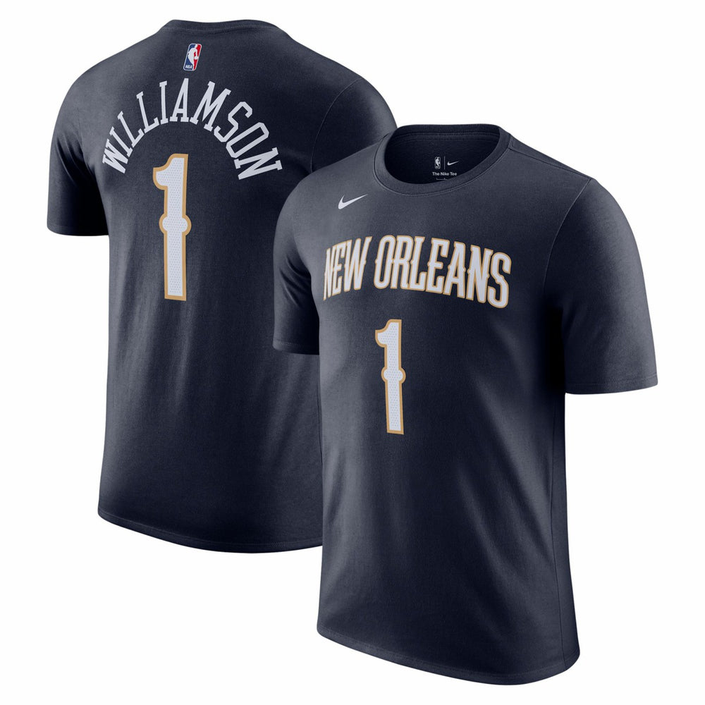 Zion Williamson New Orleans Pelicans Icon 2022/23 Name & Number T-Shirt - Navy | Nike online