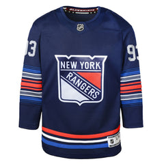 Mika Zibanejad New York Rangers Youth Alternate Premier Player Jersey Navy