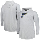 St. Louis Blues Big & Tall Pullover Hoodie Heather Gray
