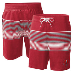 Tampa Bay Buccaneers G-III Sports by Carl Banks Coastline Volley Swim Shorts - Red cheap