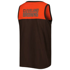 Cleveland Browns Starter Logo Touchdown Fashion Tank Top - Brown/Orange outlet