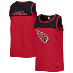 Arizona Cardinals Starter Logo Touchdown Fashion Tank Top - Cardinal/Black online