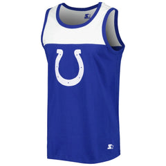 Indianapolis Colts Starter Logo Touchdown Fashion Tank Top - Royal/White cheap