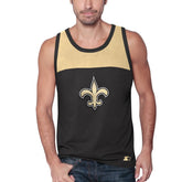 New Orleans Saints Starter Logo Touchdown Fashion Tank Top - Black/Gold for sale