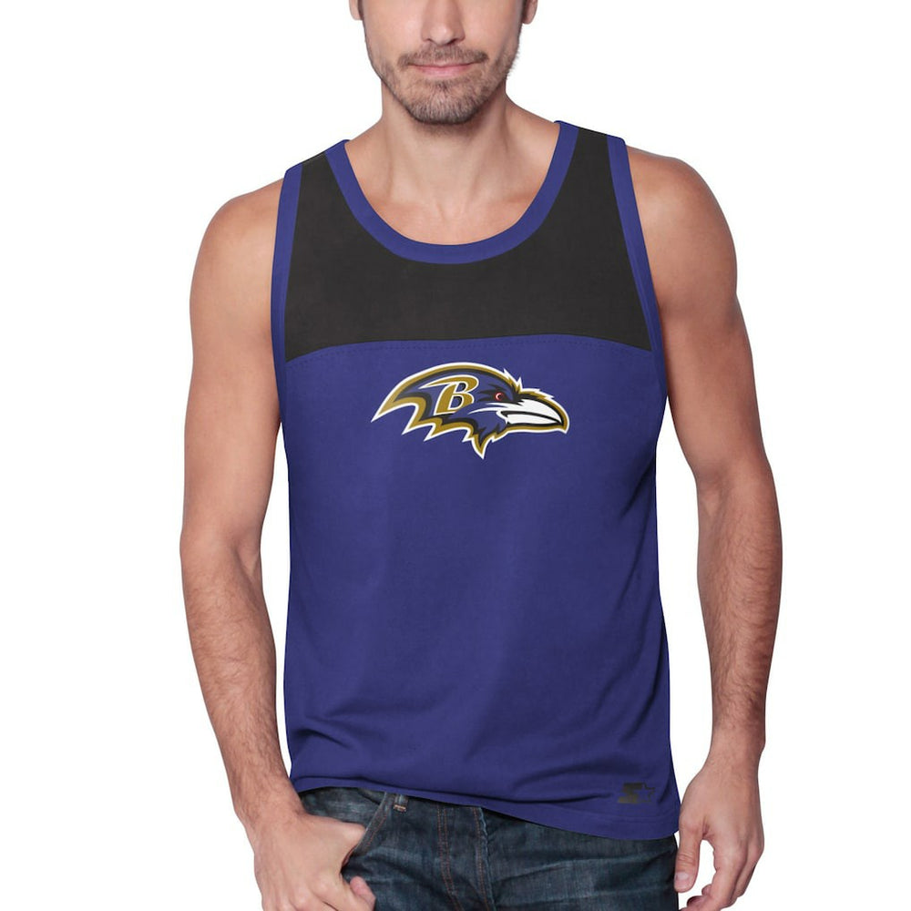 Baltimore Ravens Starter Logo Touchdown Fashion Tank Top - Purple/Black discount