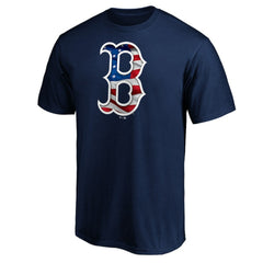 Boston Red Sox Team Banner Wave T-Shirt - Navy