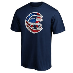 Chicago Cubs Team Banner Wave T-Shirt - Navy