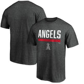 Los Angeles Angels Team Win Stripe T-Shirt - Charcoal