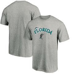 Florida Marlins Cooperstown Collection Team Wahconah T-Shirt - Heather Gray