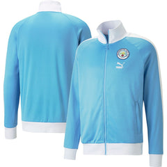 Manchester City ftblHeritage T7 Raglan Full-Zip Track Jacket - Sky Blue | Puma sale