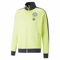 Manchester City ftblHeritage T7 Raglan Full-Zip Track Jacket - Yellow | Puma shop