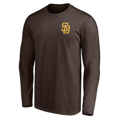 San Diego Padres Team Hometown Collection Palm Sunset Long Sleeve T-Shirt - Brown
