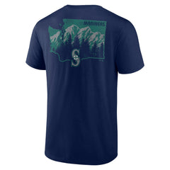 Seattle Mariners Team Hometown Collection Washington State T-Shirt - Navy
