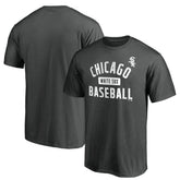 Chicago White Sox Team Primary Pill T-Shirt - Charcoal