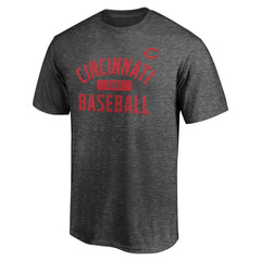 Cincinnati Reds Team Primary Pill T-Shirt - Charcoal