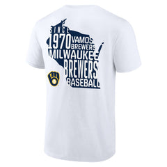 Milwaukee Brewers Team Hot Shot T-Shirt - White