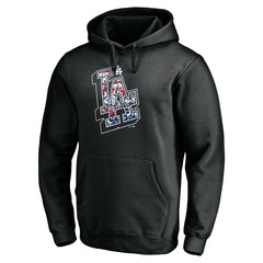 Los Angeles Dodgers Team Hometown Collection Tag Pullover Hoodie - Black