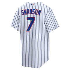 Dansby Swanson Chicago Cubs Replica Player Jersey - White | Nike