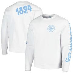 Manchester City Graffiti Pullover Sweatshirt - White discount