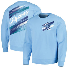 Manchester City Vintage Pullover Sweatshirt - Light Blue cheap