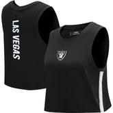 Las Vegas Raiders Pro Standard Women's Ombre Wordmark Classic Cropped Tank Top - Black on sale