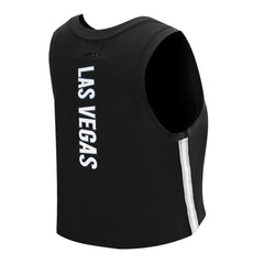 Las Vegas Raiders Pro Standard Women's Ombre Wordmark Classic Cropped Tank Top - Black on sale