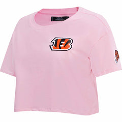 Cincinnati Bengals Pro Standard Women's Cropped Boxy T-Shirt - Pink discount