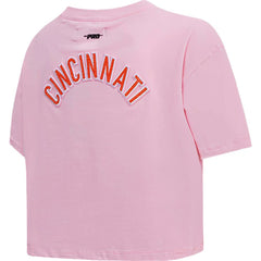 Cincinnati Bengals Pro Standard Women's Cropped Boxy T-Shirt - Pink discount