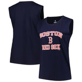 Boston Red Sox Profile Women's Plus Size Tank Top - Navy